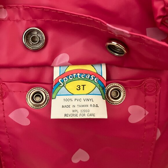 Vintage Sportease Vinyl Hooded Rain Jacket - Picture 5 of 5